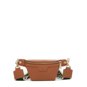 SUSU Chest Sling Bag Shoulder Sling Bag Little Brown Bag Leather Crossbody Sling Bag