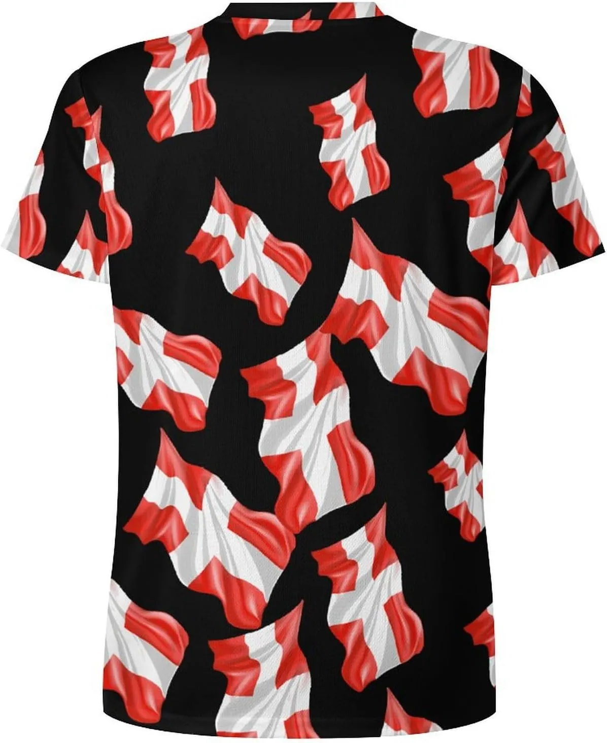 Switch Flag Graphic Tees for Men Print Short Sleeve T-Shirts Casual Tops