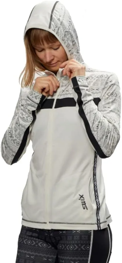 Swix Women's Tista Full Zip Comfortable Moisture-Wicking Quick-Drying Uv-Resistant Multi-Sport Sweater