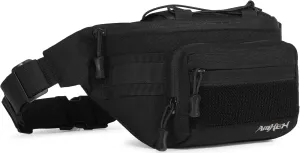 Tactical Fanny Pack Military Army Molle Edc Hip Waist Bag for Men Women 3.5L (Black)