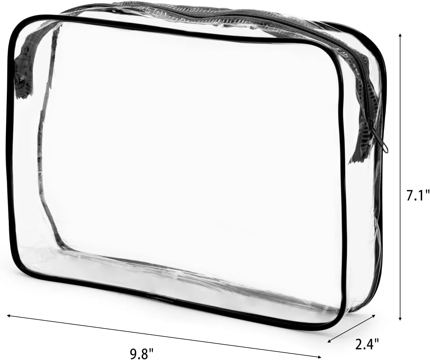 Tbestmax 10 Pack Clear Cosmetic Bags Makeup Bags Portable Waterproof TSA Approved Travel Toiletry Bags Organizer