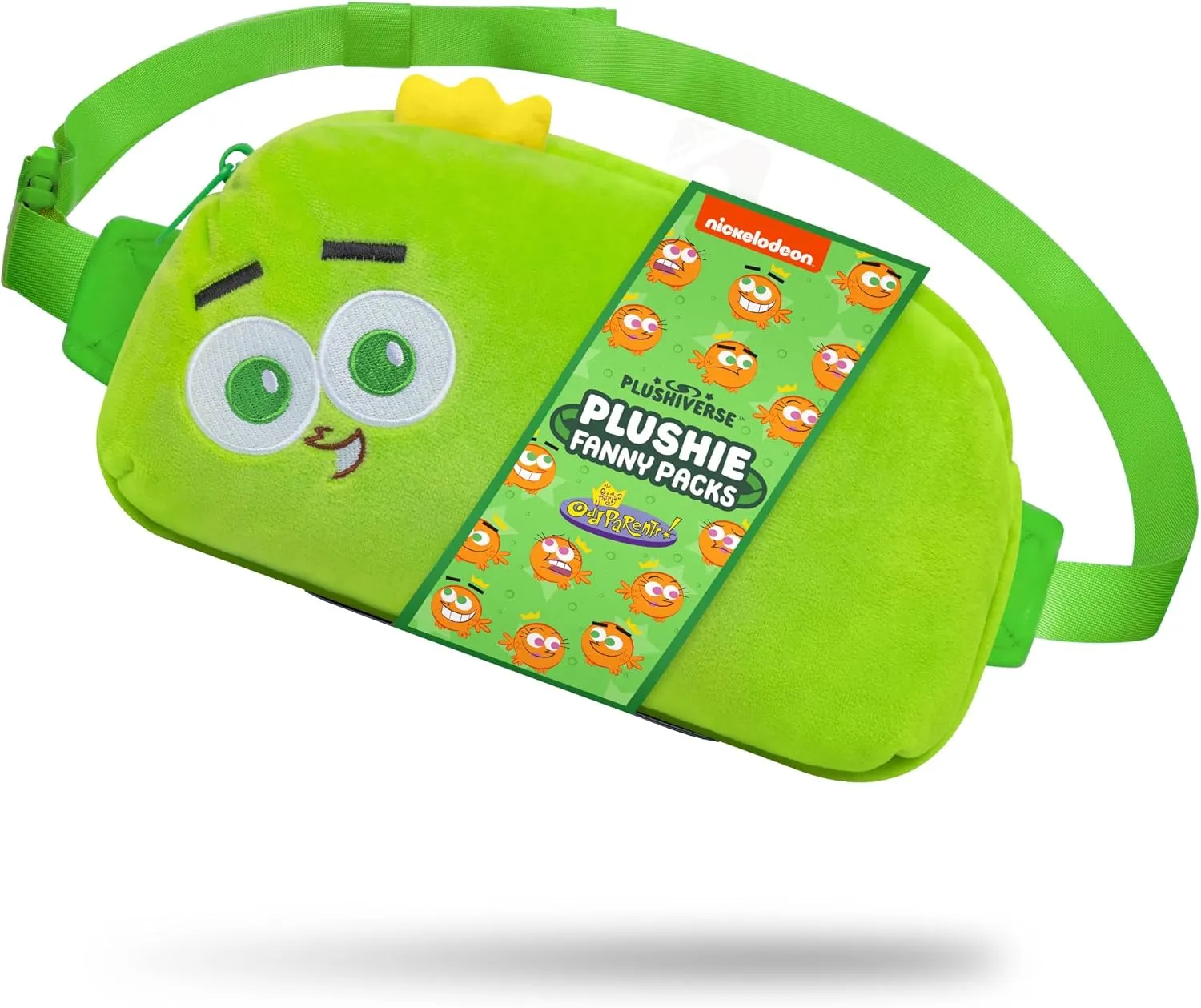 TeeTurtle The Fairly OddParents Cosmo Plushie Fanny Pack - Cute Kawaii Nickelodeon Novelty Hip Waist Crossbody Bag