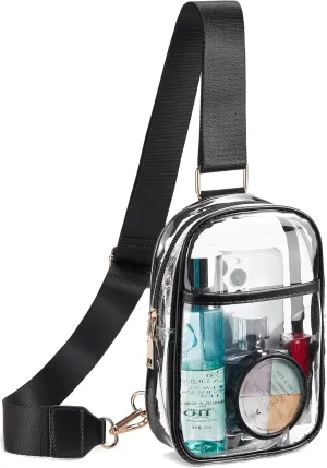 Telena Clear Bag for Stadium Events Women's Clear Purses for Women Stadium Crossbody Bag