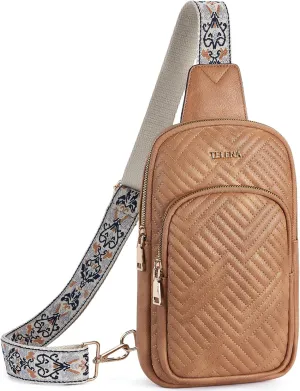 Telena Large Sling Bag Crossbody Bags for Women Fanny Packs Cross Body with Adjustable Strap
