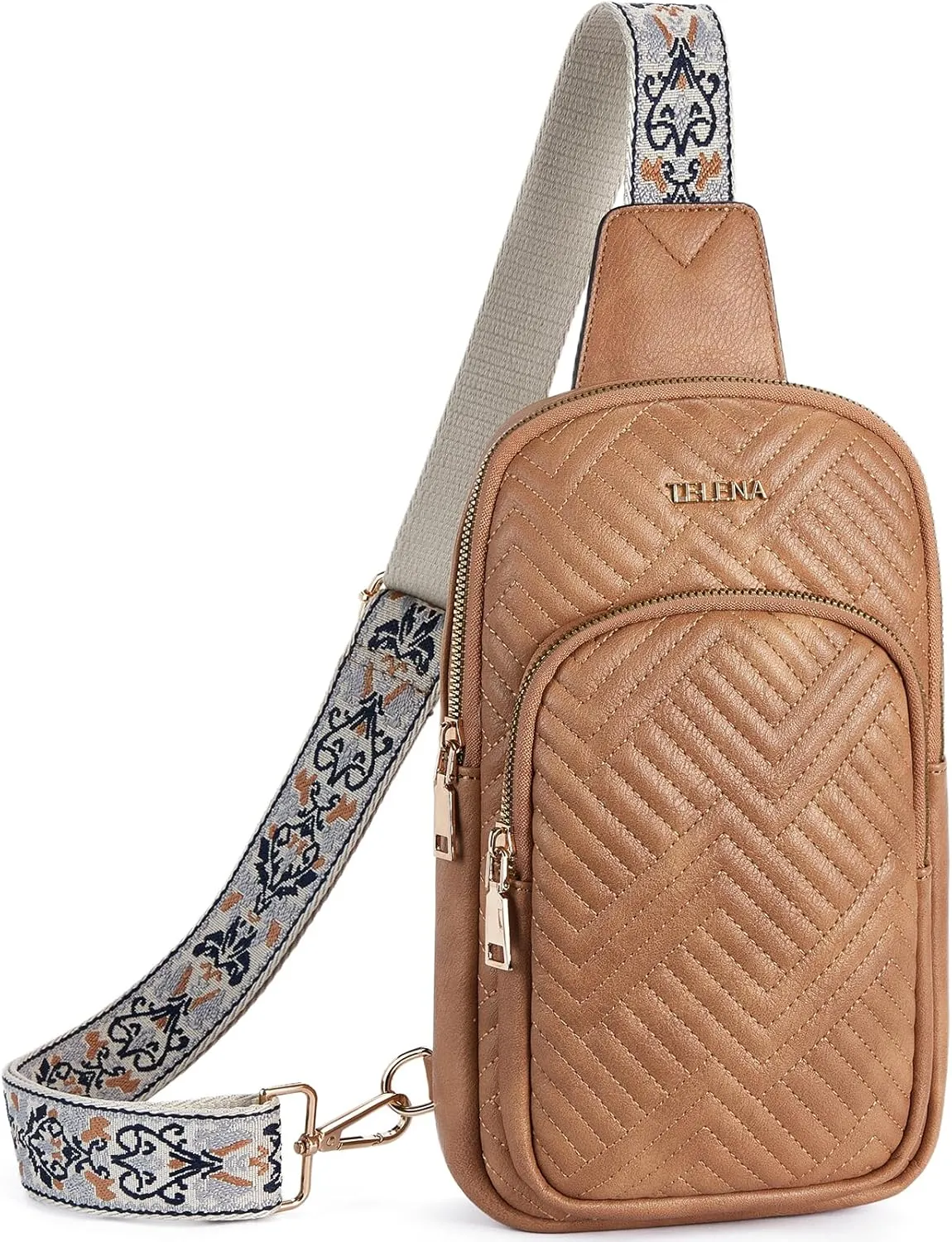 Telena Large Sling Bag Crossbody Bags for Women Fanny Packs Cross Body with Adjustable Strap