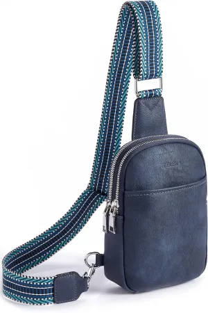 Telena Small Sling Bag for Women Vegan Leather Fashionable Fanny Pack Crossbody Bags for Women for Travel