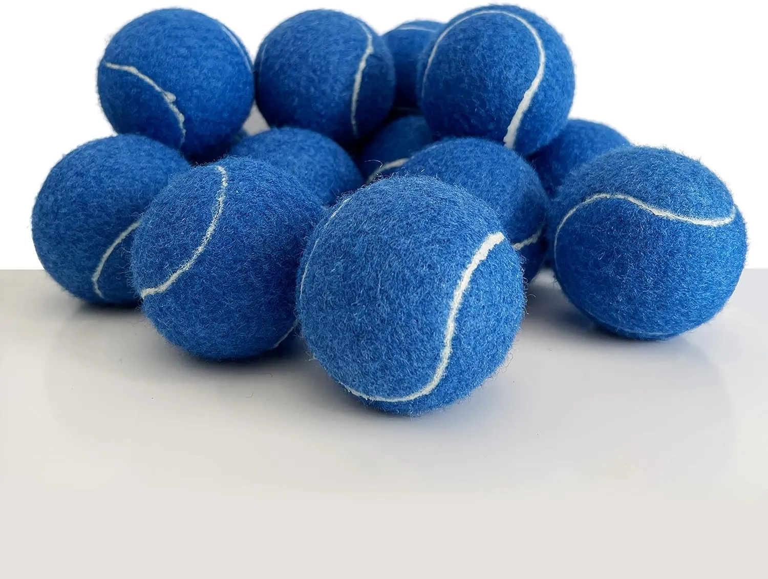 Tennis Balls, 15 Pack Practice Tennis Balls for Beginners, Training Playing Tennis Balls for Dogs, Come with Mesh Carry Bag