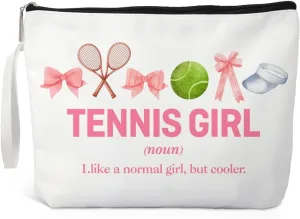 Tennis Makeup Bag, Funny Cosmetic Bag for Tennis Player, Tennis Gifts for Women, Tennis Lover Gifts for Her, Tennis Team Gifts, Team Coach Appreciation Gifts
