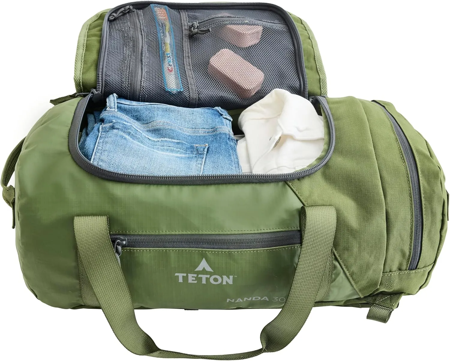 Teton Nanda Duffel Backpack, Perfect Carry On Bag for Travel, Overnight, or the Gym. Duffel Bags for Women and Men