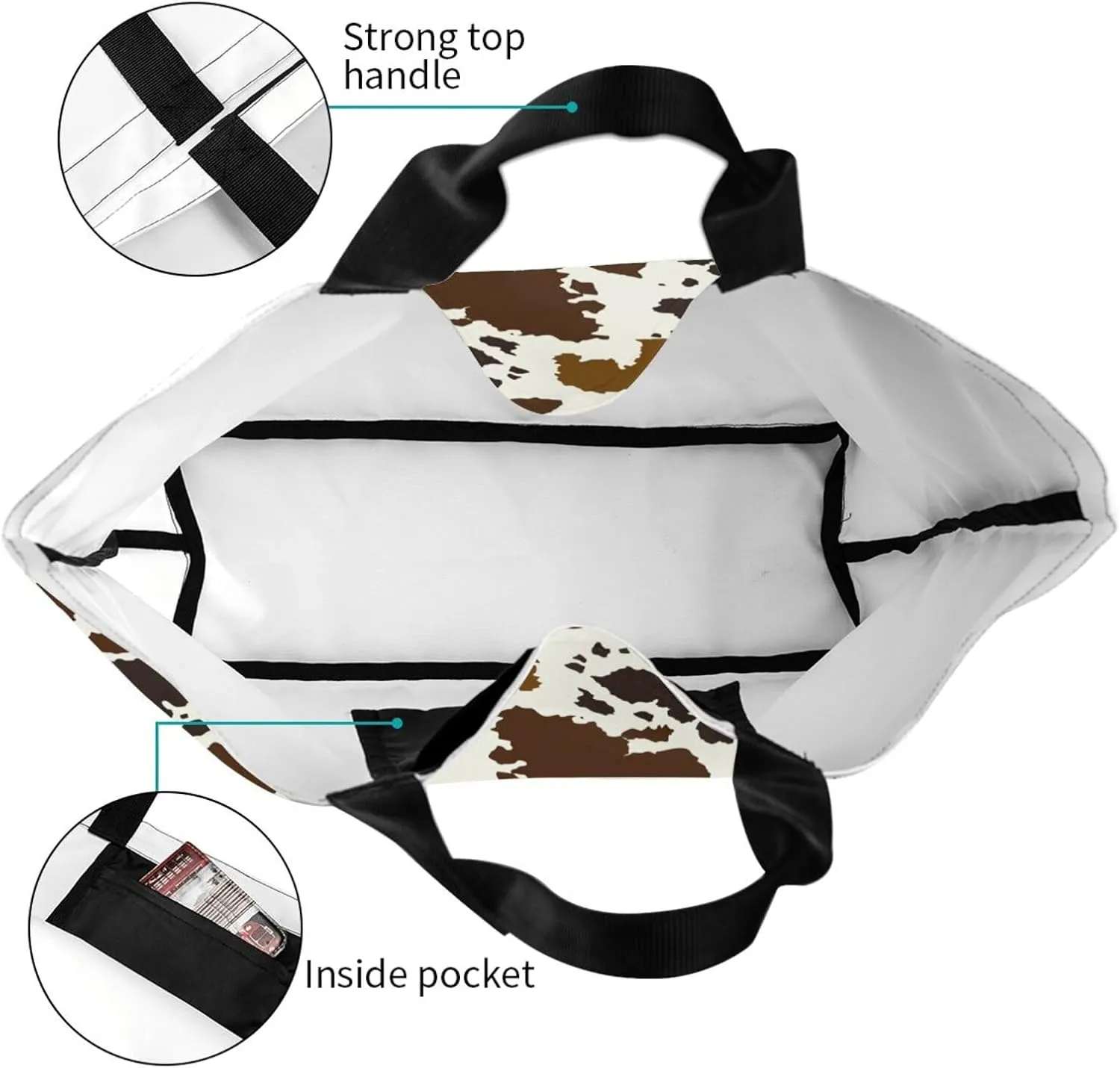 Thanksgiving Turkey Tote Bag Casual Portable Shoulder Bags Reusable Handbag For Women Travel Shopping