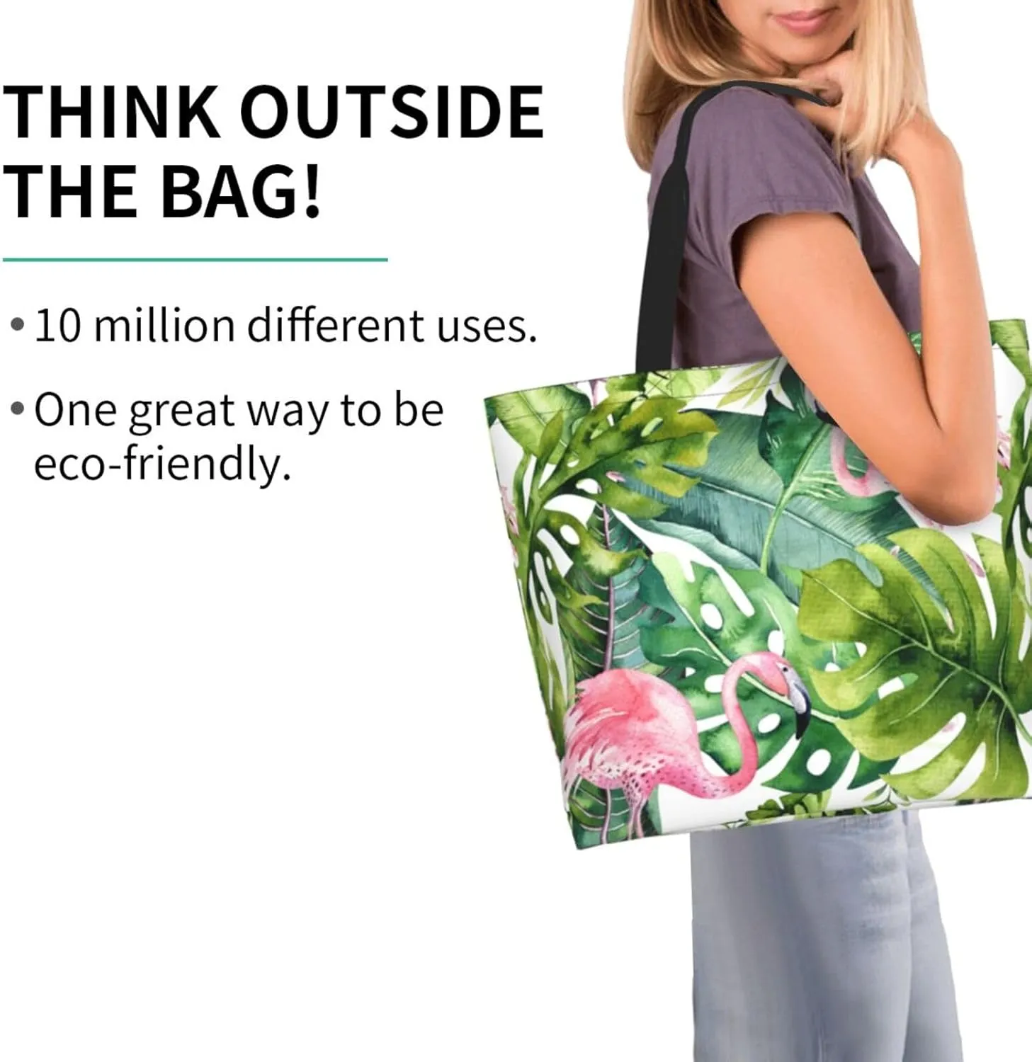 Thanksgiving Turkey Tote Bag Casual Portable Shoulder Bags Reusable Handbag For Women Travel Shopping