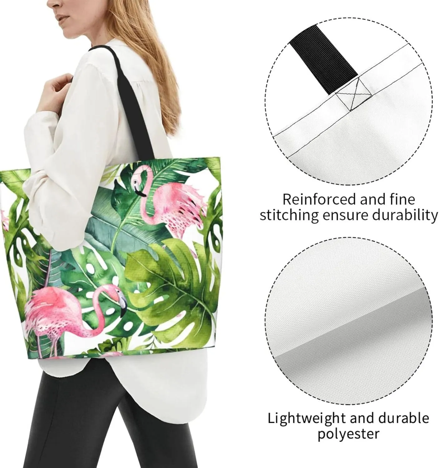 Thanksgiving Turkey Tote Bag Casual Portable Shoulder Bags Reusable Handbag For Women Travel Shopping