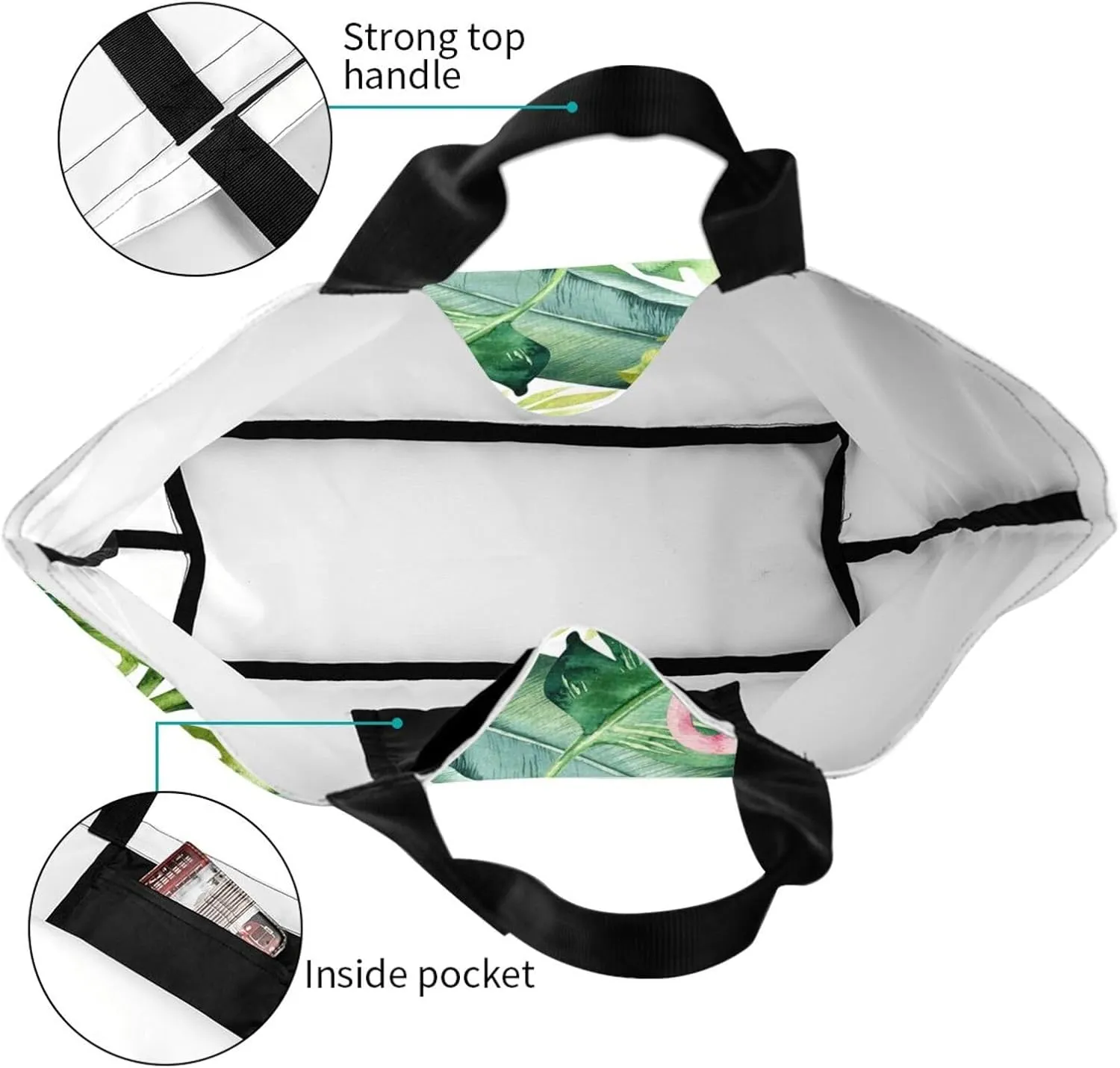 Thanksgiving Turkey Tote Bag Casual Portable Shoulder Bags Reusable Handbag For Women Travel Shopping