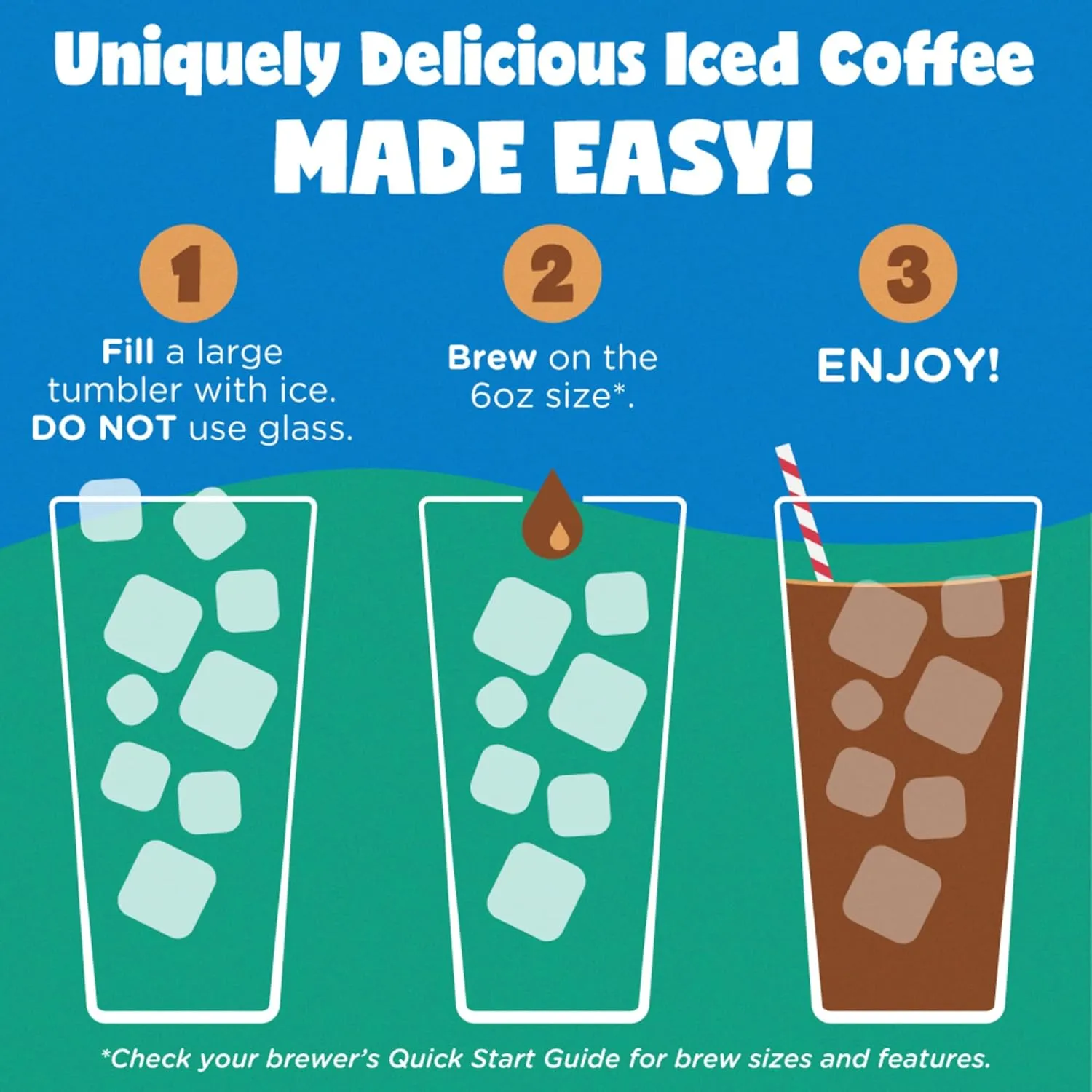 The Original Donut Shop ICED Duos Cookies   Caramel Coffee, Keurig Single Serve K-Cup Pods, 72 Count