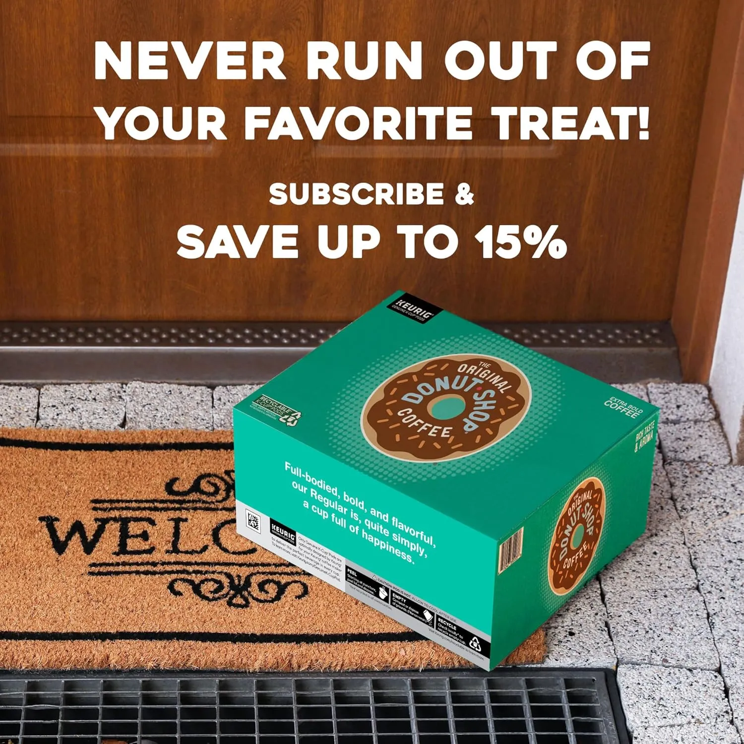 The Original Donut Shop ICED Duos Cookies   Caramel Coffee, Keurig Single Serve K-Cup Pods, 72 Count