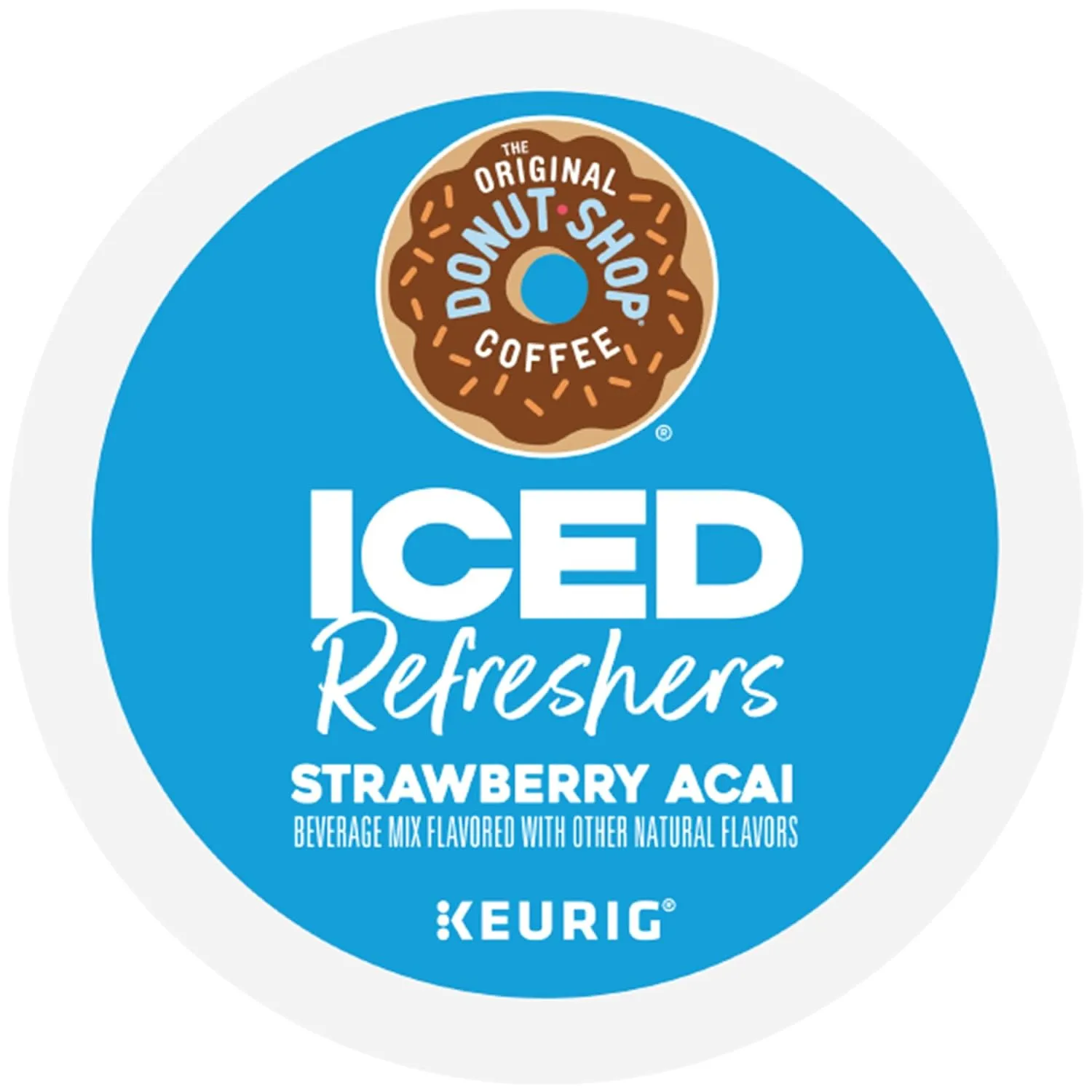 The Original Donut Shop Iced Refreshers, Strawberry Açaí Flavor, Keurig Single Serve K-Cup Pods, 20 Count