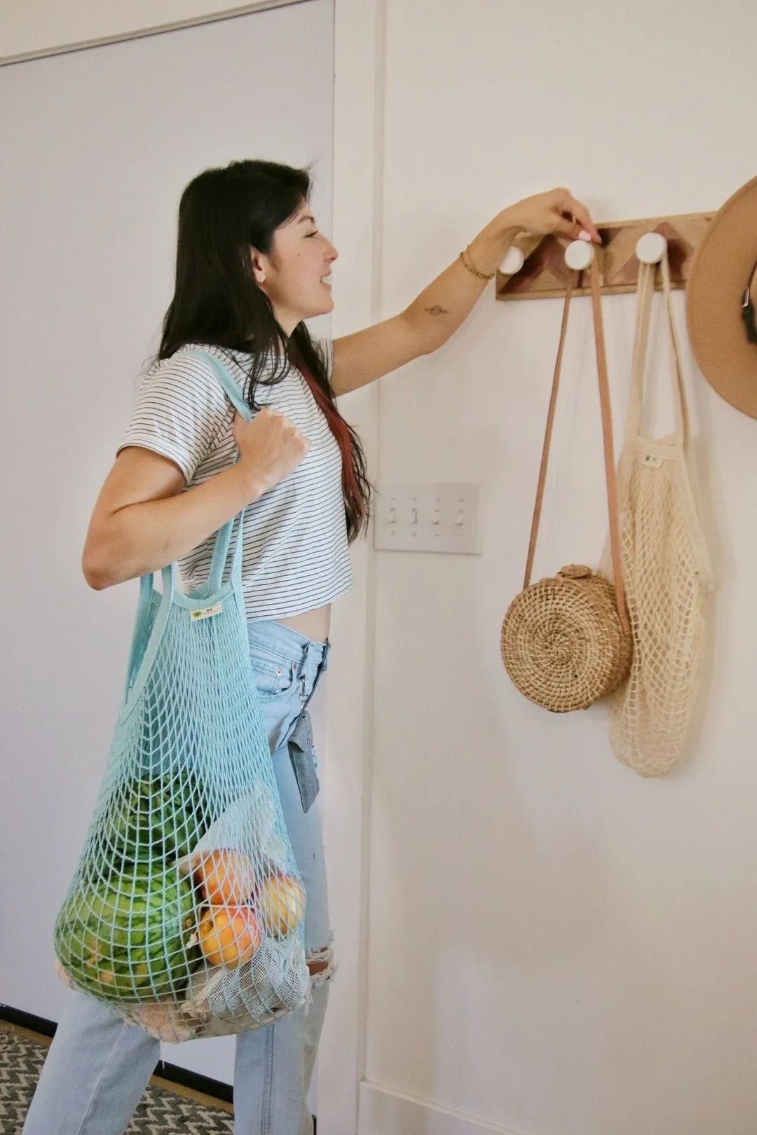 The "One Tripper" | Organic Cotton Mesh Market Bag