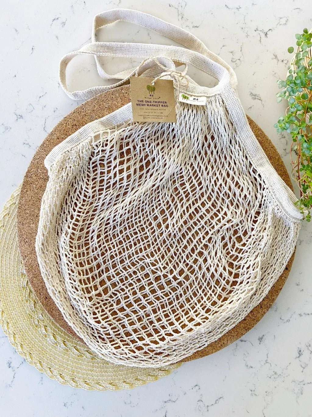 The "One Tripper" | Organic Cotton Mesh Market Bag