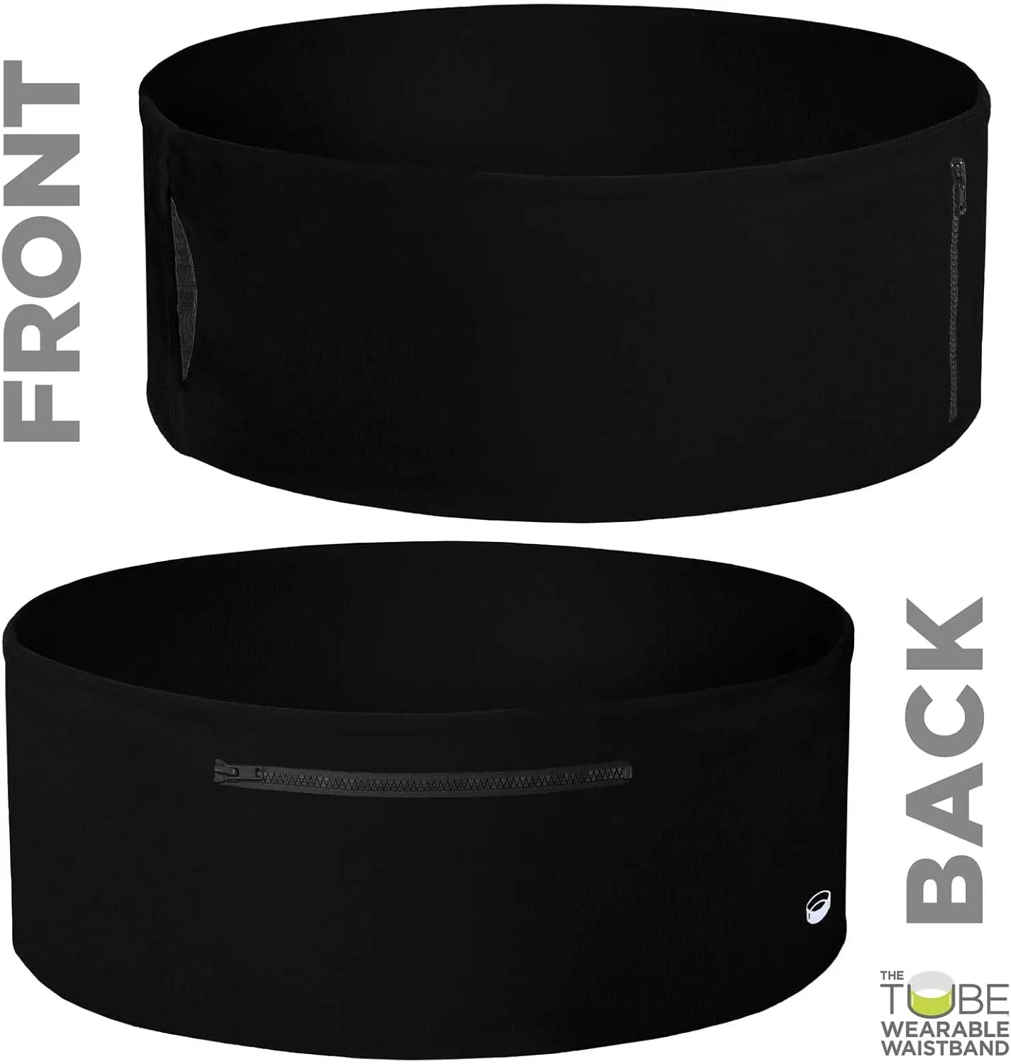 The TUBE® Waistband Official Product. Unisex Waistband with Zippers (Men, Women, Youth). Fits most current and older smartphones. Running Belt/Fanny Pack for Fitness, Travel, Money Storage and More!
