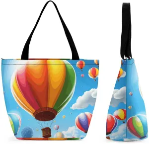 This Hot Air Balloon Pattern Women's Shopping Bag Foldable Washable Shoulder Bag Adopts High-definition Printing Technology, with Clear Patterns And Rich Colors. There Are Many Patterns to Choose from