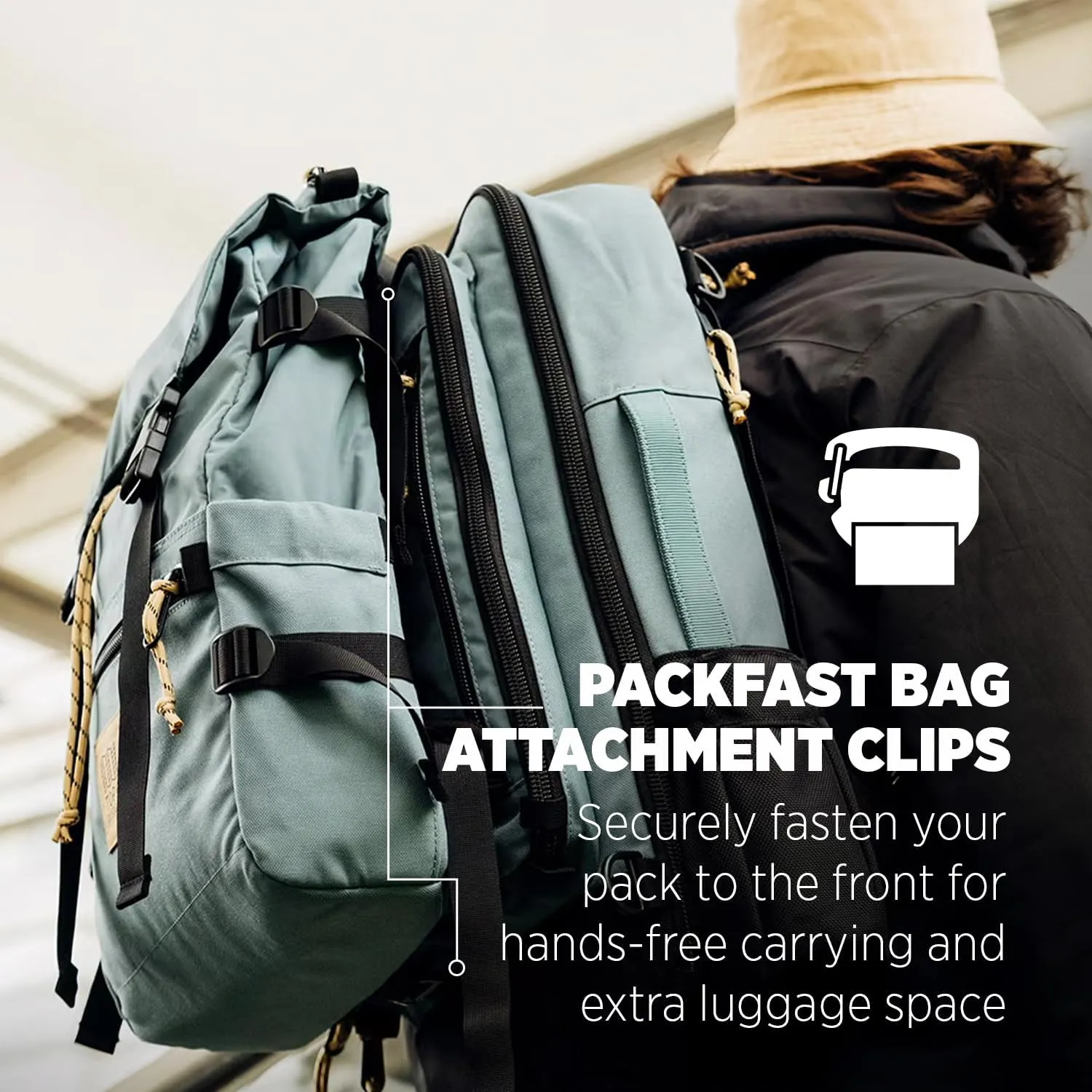 Topo Designs Global Travel Bag 40l - Black/black - 40 L