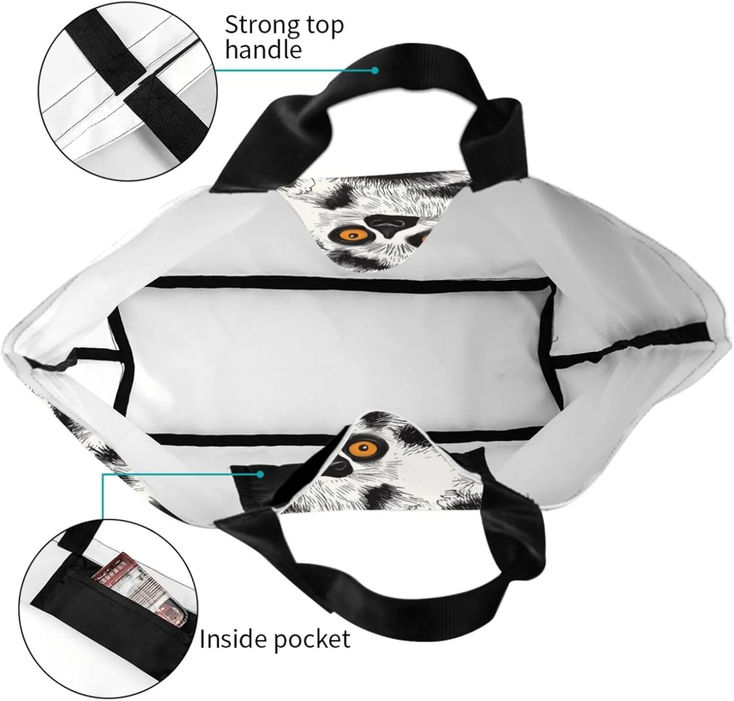 Tote Bag Beach Bag for Women Reusable Grocery Large Shopping Shoulder Bag Travel Handbag