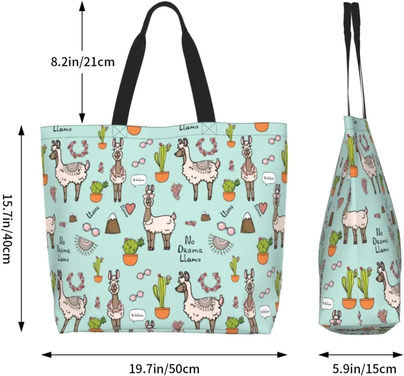 Tote Bag Beach Bag for Women Reusable Grocery Large Shopping Shoulder Bag Travel Handbag