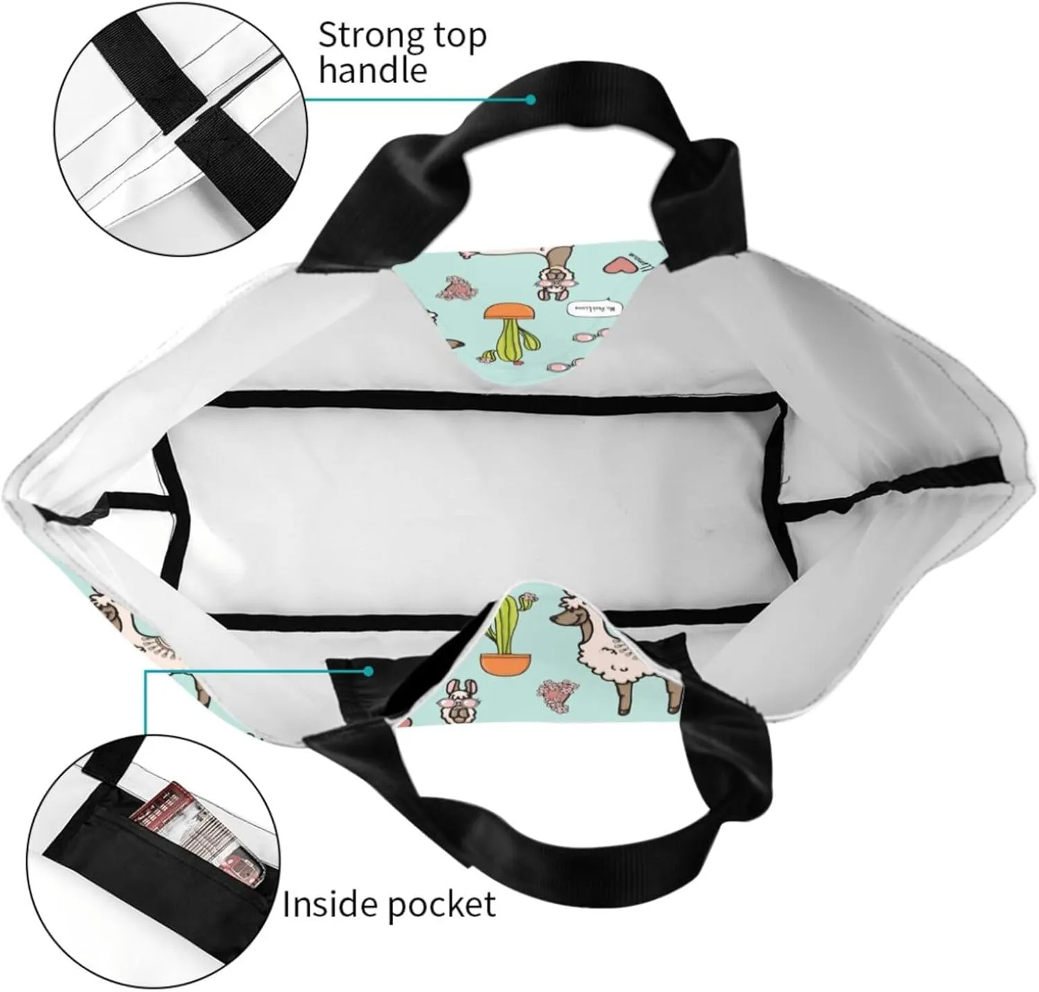 Tote Bag Beach Bag for Women Reusable Grocery Large Shopping Shoulder Bag Travel Handbag