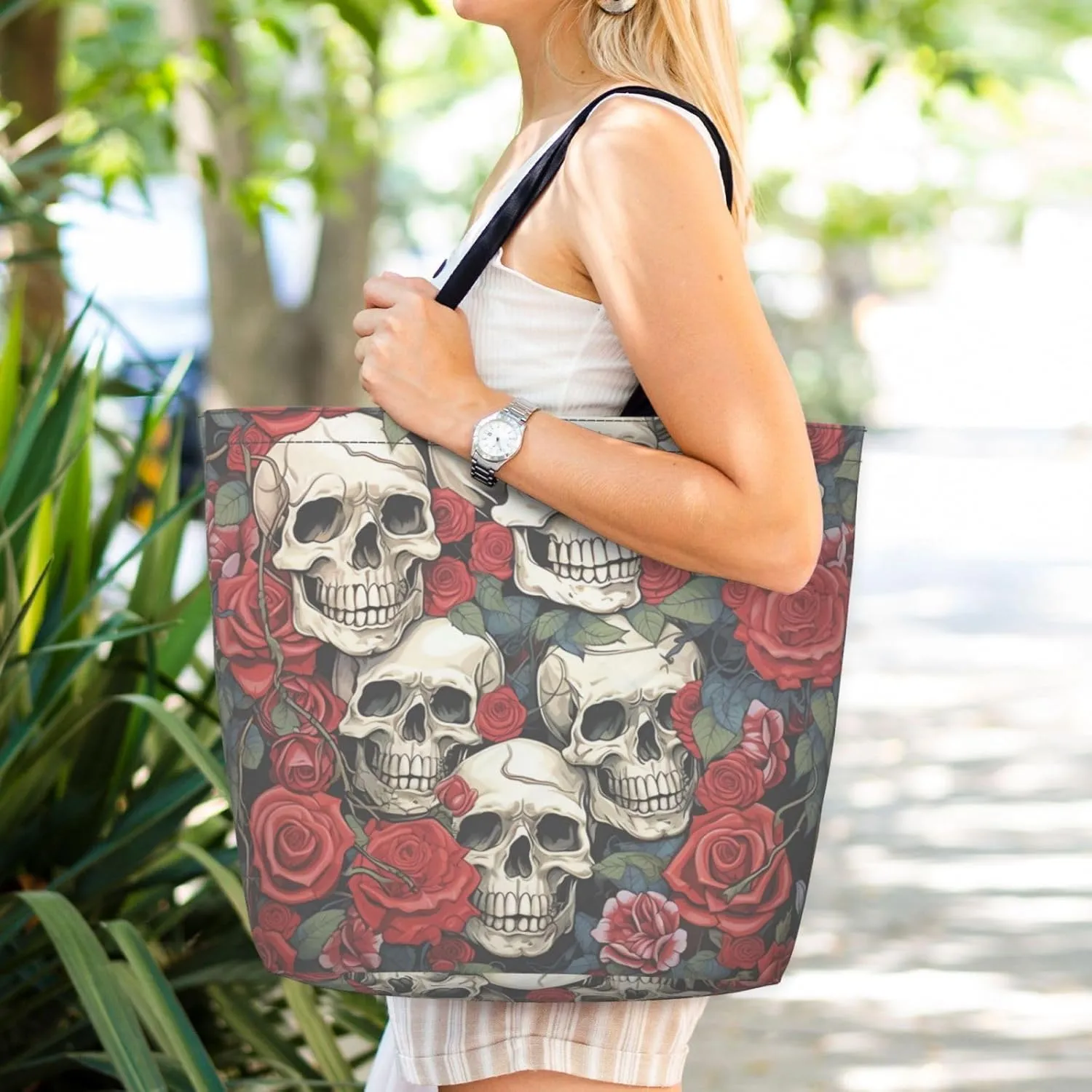 Tote Bag for Women Grocery Bag Reusable Shopping Bag Country lifestyle Handbag Foldable Shoulder Bag