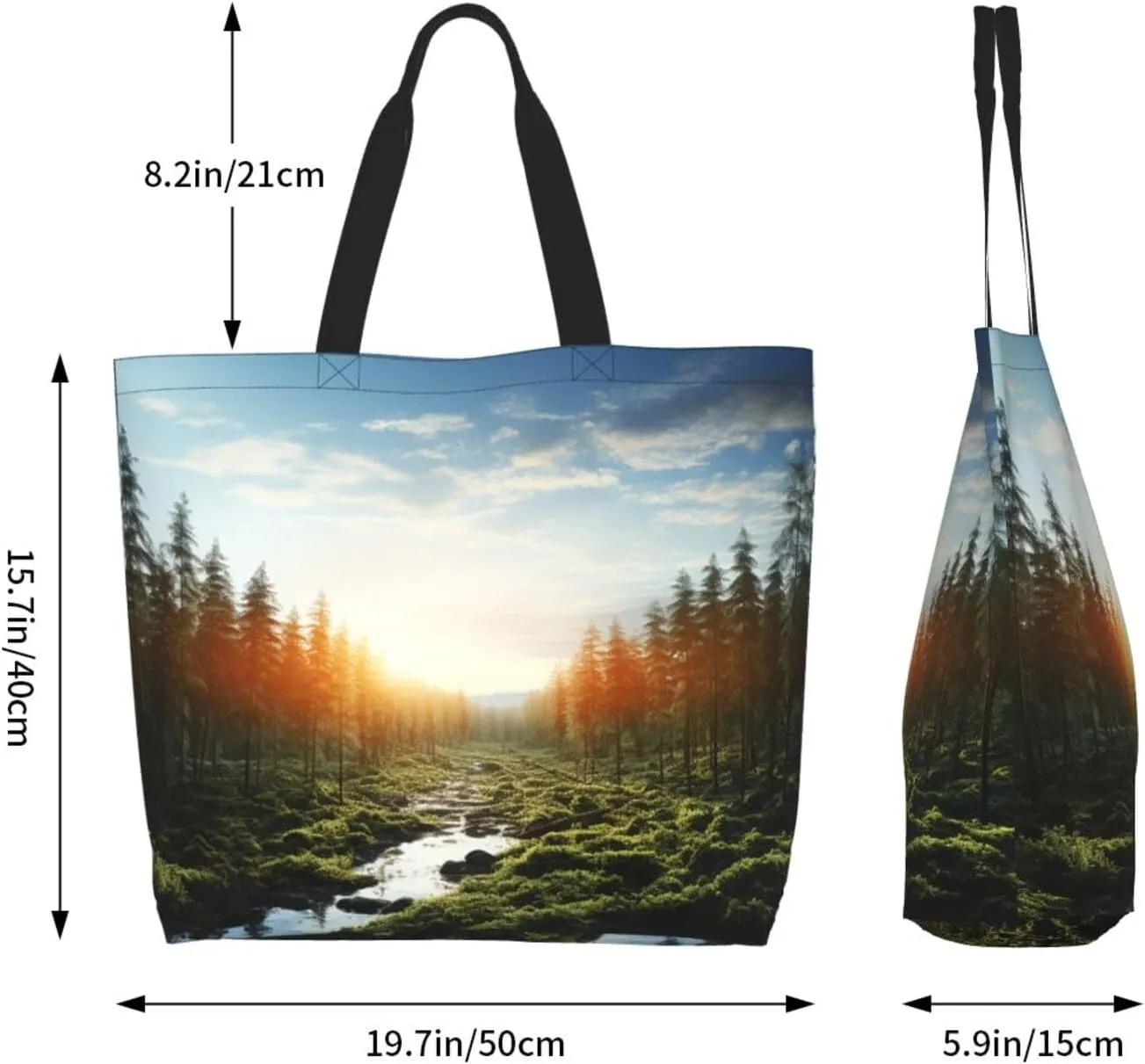 Tote Bag for Women Grocery Bag Reusable Shopping Bag Math question Handbag Foldable Shoulder Bag