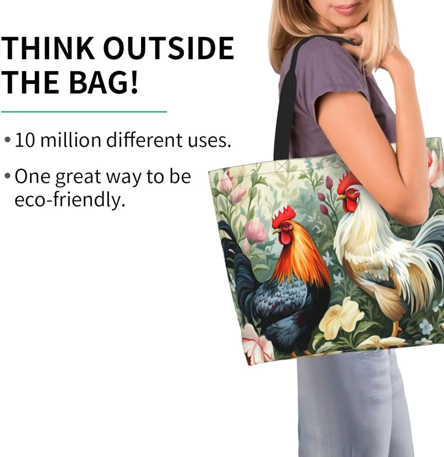 Tote Bag for Women Grocery Bag Reusable Shopping Bag Spiral and curve patterns Handbag Foldable Shoulder Bag