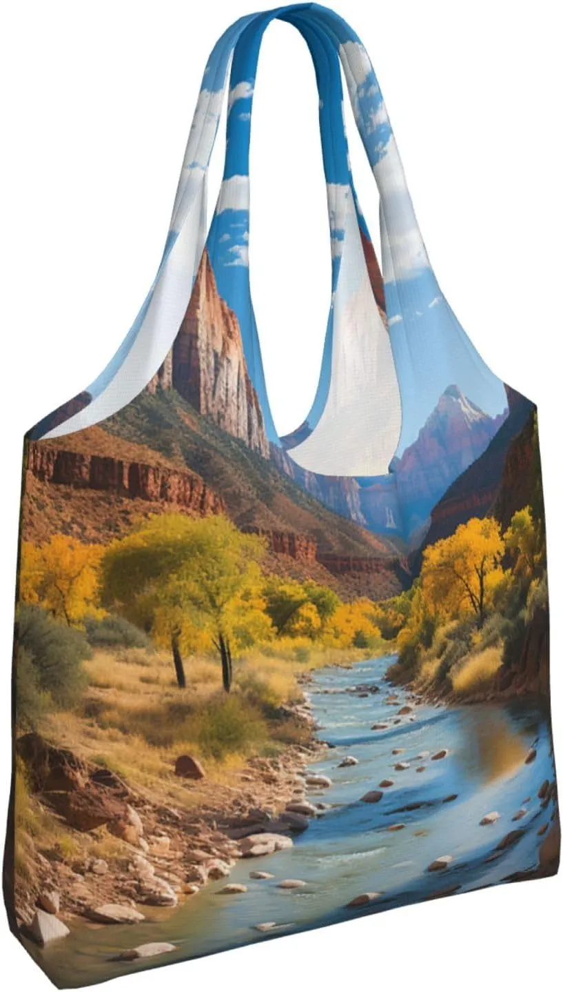 Tote Bag for Women Reusable Grocery Bag Canvas Shopping Bag Ferrets Handbag Foldable Shoulder Bag