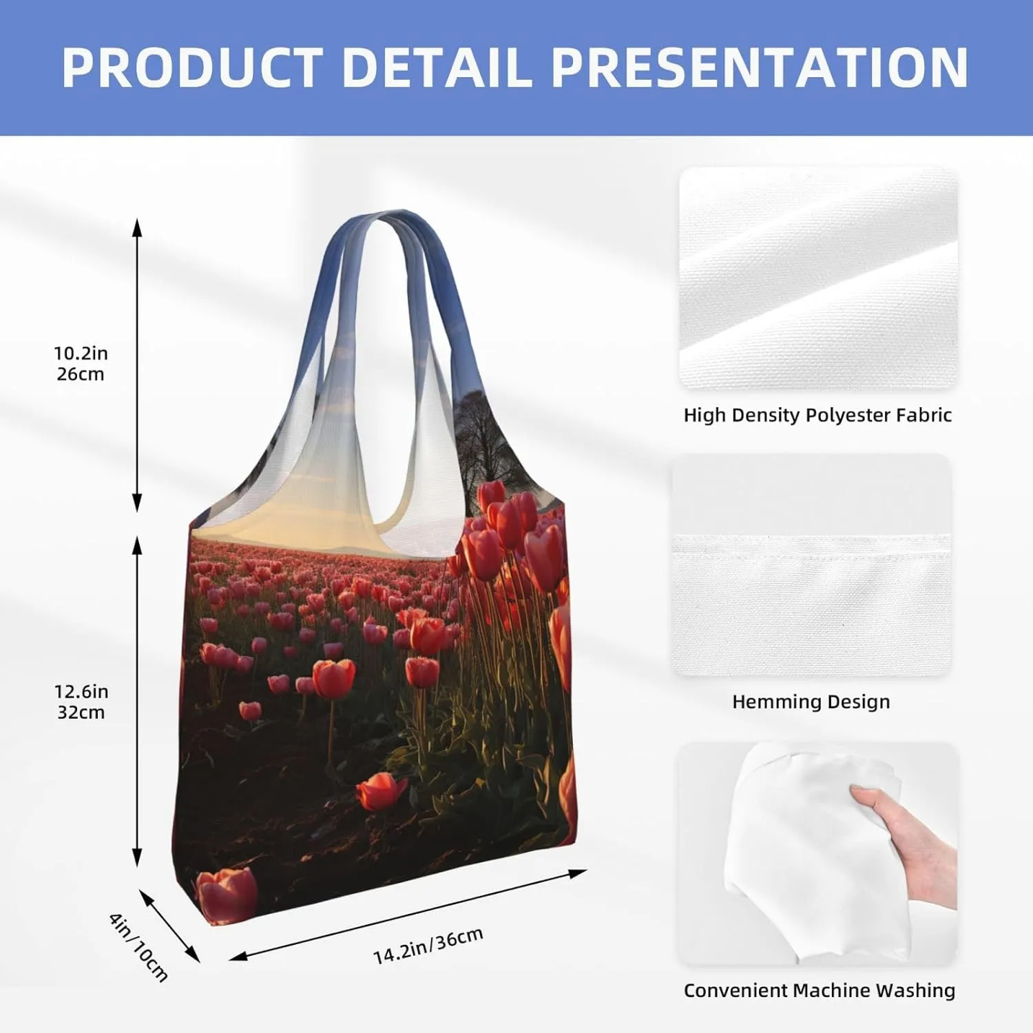 Tote Bag for Women Reusable Grocery Bag Canvas Shopping Bag Universe Starry Stars Handbag Foldable Shoulder Bag