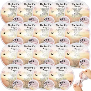 Tradder 50 Pcs Christian Religious Church Fans Folding Hand Fans Wedding Fans for Guests Decorative Foldable Collapsible Hand Fan for Women Outdoor Church Services Summer Christian Gifts (Classic)