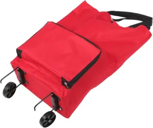 Travel Duffel Bag Wheels Collapsible Trolley Cart Shopping Cart Wheels Portable Folding Trolley Bag Large Storage