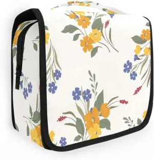 Travel Toiletry Bag Makeup bag Free and Boring Prints Waterproof Bags with Hanging Hook Foldable Travel Makeup Organizer Cosmetic Bag for Travel Toiletries and Shower Accessories