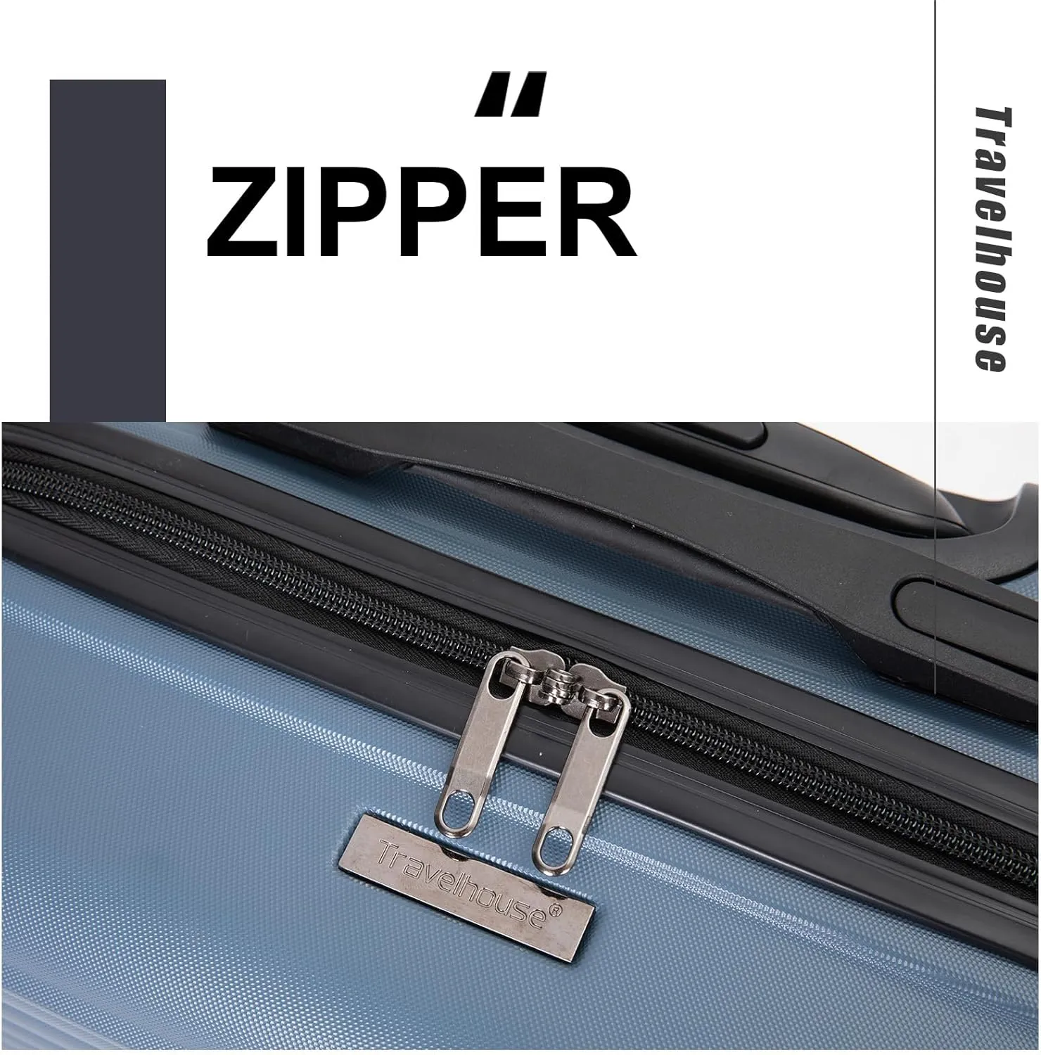 Travelhouse Hardshell Carry On Luggage Airline Approved 20" with Spinner Wheel, Hardside Check-on Luggage Suitcase,Small Travel Suitcase for Bussiness Trip and School