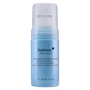 être belle Hyaluronic³ Triple Effect Cleansing Mousse | Hydrating Gentle Facial Cleanser Foam with Hyaluronic Acid for All Skin Types | Protects Moisture Barrier & Refreshes Skin, 100 ml / 3.4 Fl Oz