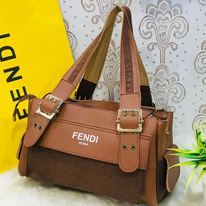 Triple Pocket Women Large Handbag – Latest Style Top Handle Shoulder Bags #F-3145 #22