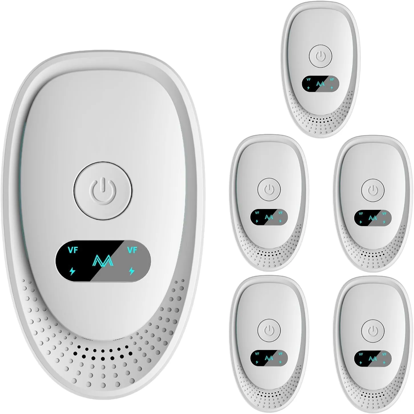Ultrasonic Pest & Mouse Repeller Indoor, Ultrasonic Repellent Plug in, Mouse, Roach, Rodent, Bugs, Mosquito, Spider, Ant for Home, Kitchen, Office, Warehouse, Hotel 6 Packs White