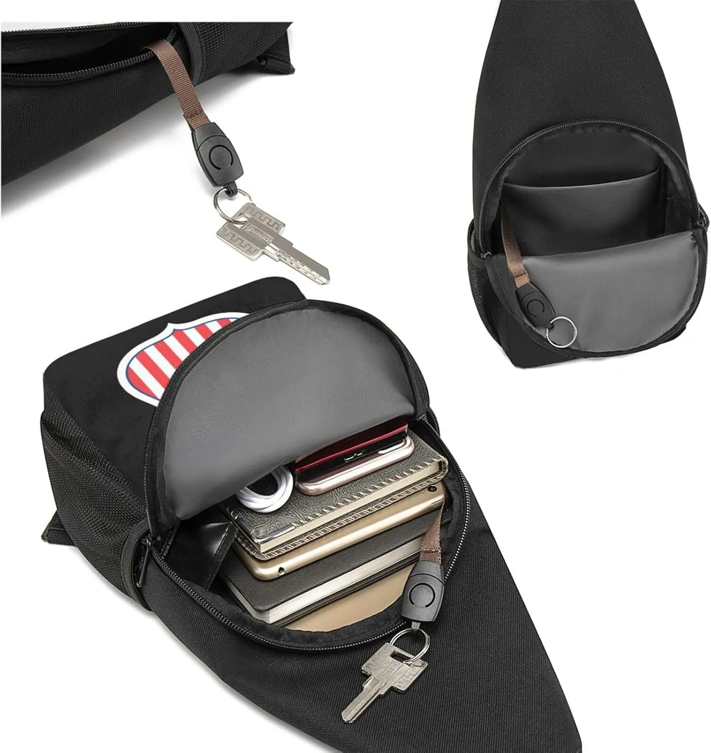 Union Pacific Railroad,Casual one-shoulder crossbody chest bag, fashionable crossbody chest bag
