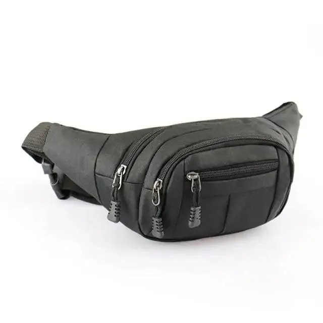 Unisex Classic Design Sports Fanny Pack Stylish Waist Bag Large Capacity Outdoor Travel Waist Bag
