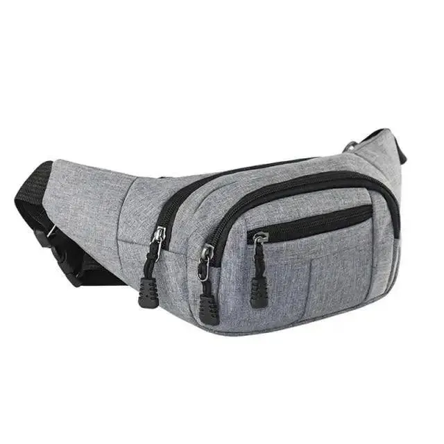 Unisex Classic Design Sports Fanny Pack Stylish Waist Bag Large Capacity Outdoor Travel Waist Bag