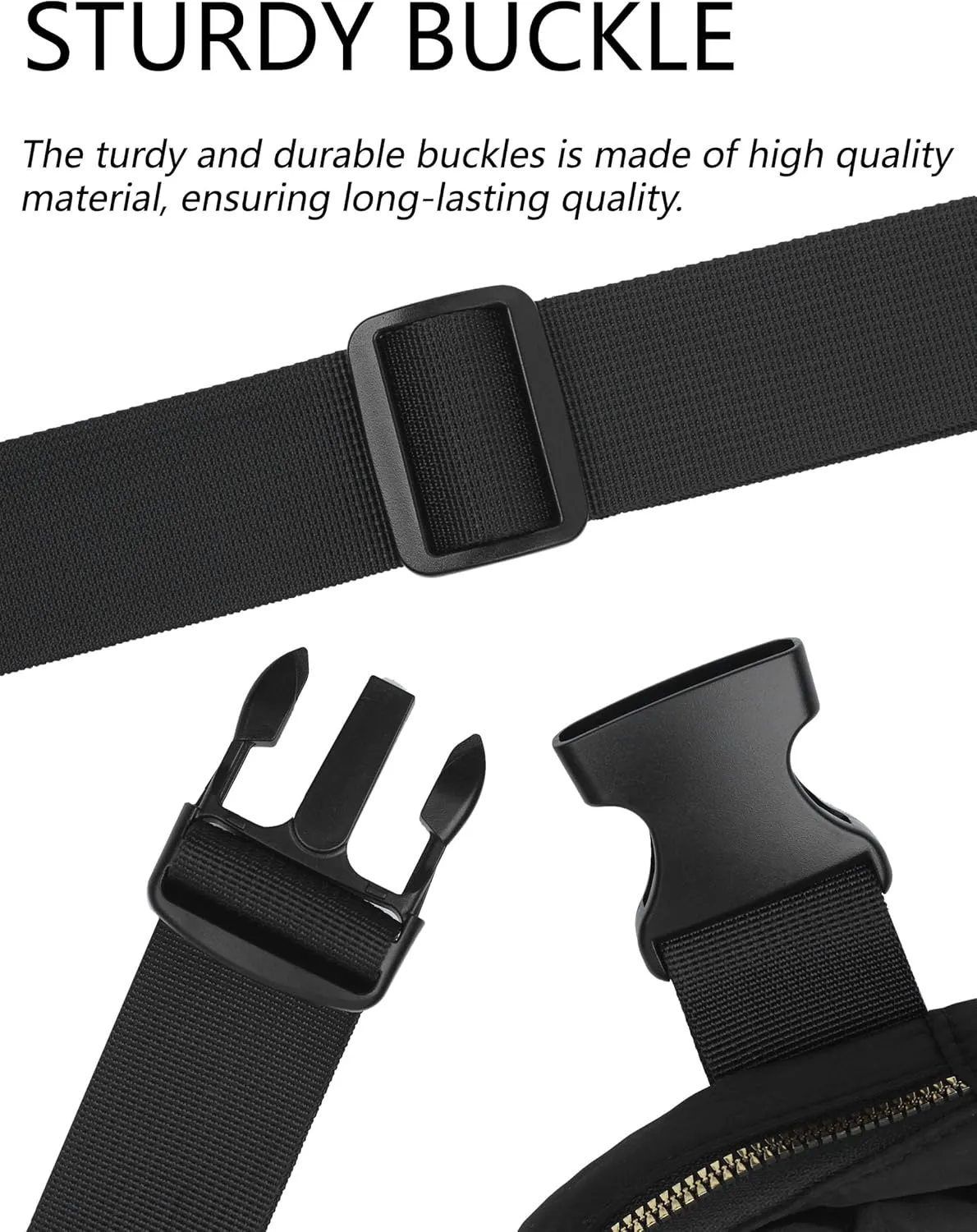 Unisex Fanny Pack for Women Men, 1L Everywhere Mini Belt Bag with Adjustable Strap, Lightweight Nylon Crossbody Bags Small Waist Pouch for Workout Running Traveling Hiking (Dark Brown)