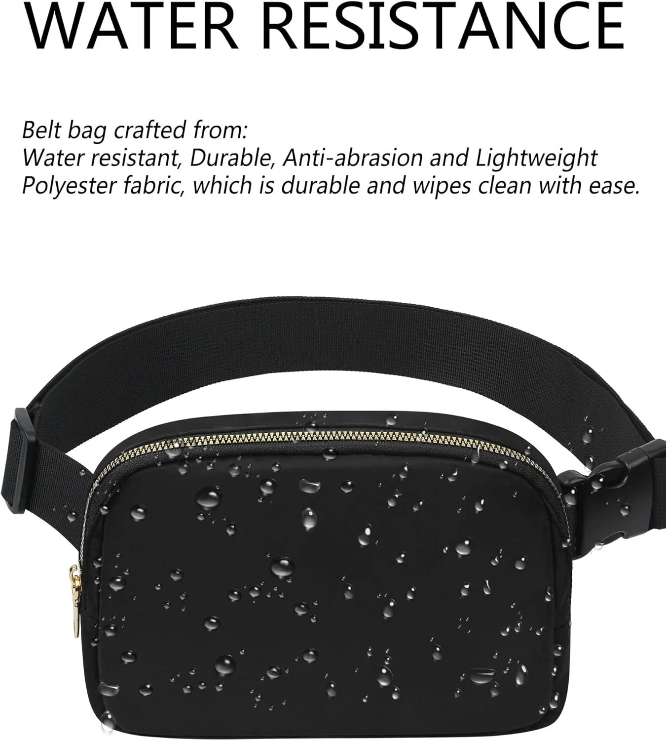 Unisex Fanny Pack for Women Men, 1L Everywhere Mini Belt Bag with Adjustable Strap, Lightweight Nylon Crossbody Bags Small Waist Pouch for Workout Running Traveling Hiking (Dark Brown)