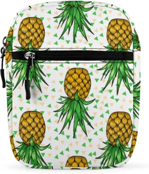 Upside Down Pineapples Crossbody Bag Small Shoulder Bag Waterproof, Lightweight And Convenient