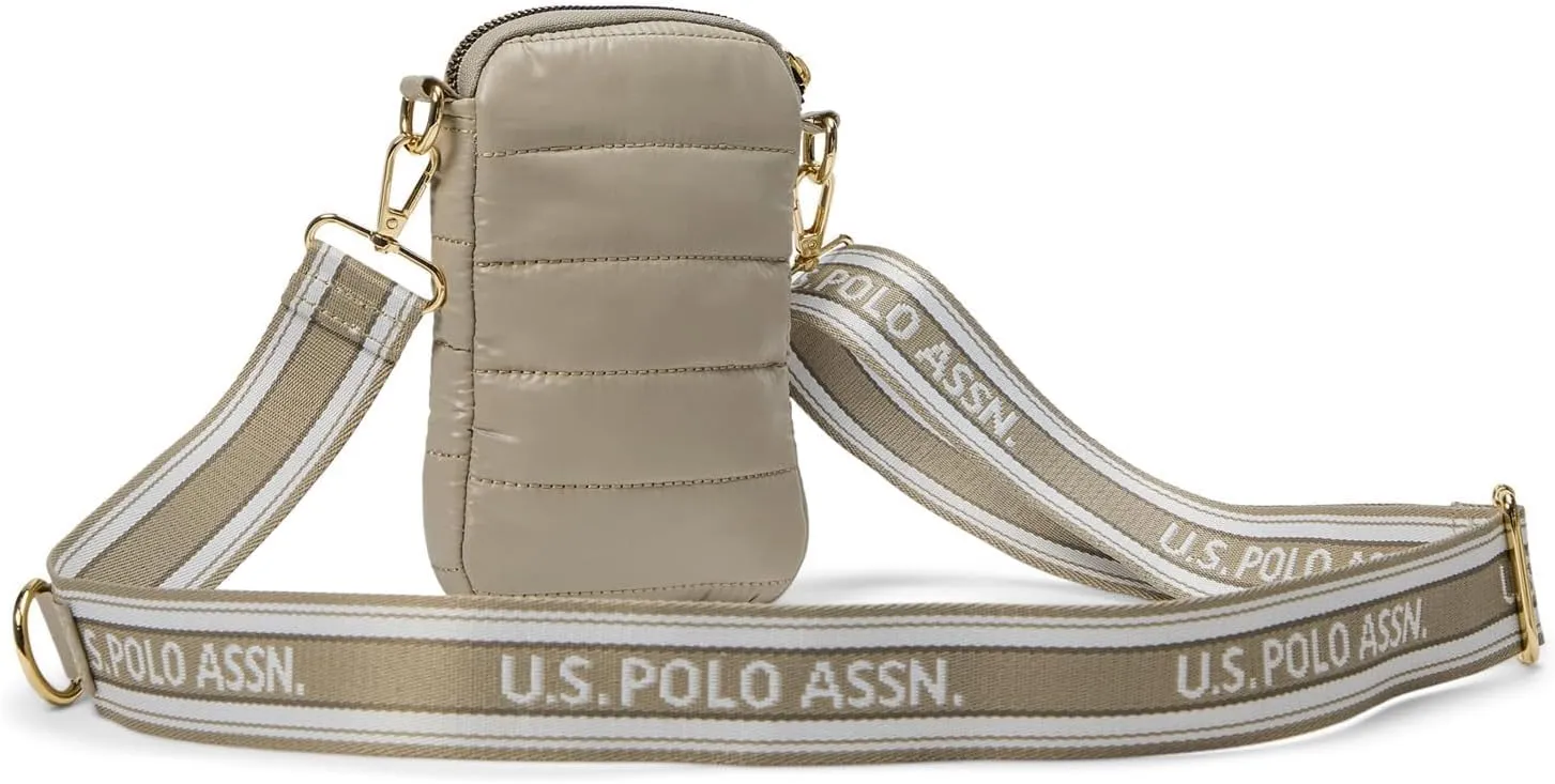 U.S POLO ASSN. Quilted Nylon Cell Phone Crossbody