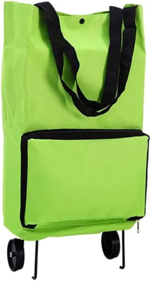 Utility Shopping Cart Wheeled Folding Shopping Bag Supermarket Portable Hand-held Collapsible Debris Bag with Hand Folding Shopping Cart Portable Grocery Cart to Save Space