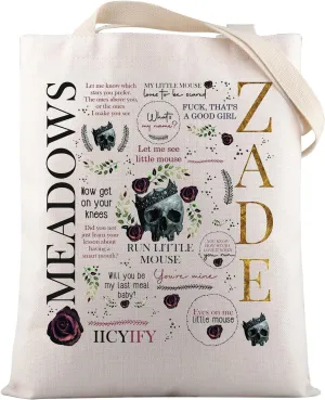 VAMSII Haunting Inspired Run Little Mouse Tote Bag Dark Romance Reander Gift Smut Book Reader Fans Gifts Bookish Gift