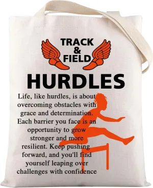 VAMSII Hurdles Track and Field Gifts Hurdles Runner Shoulder Bag Hurdles Gift for Hurdling Team Coach Track Squad Member Gift